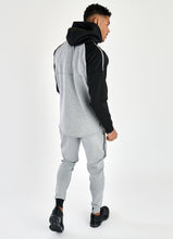 Load image into Gallery viewer, Gym King Lombardi Reflective Poly Tracksuit Top - Grey Marl/Black