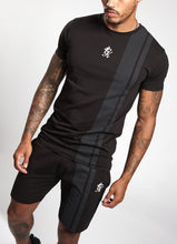 Load image into Gallery viewer, Gym King Printed Stripe T-Shirt - Black
