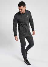 Load image into Gallery viewer, GK Kingston Check Full Zip Sweat - Charcoal Marl
